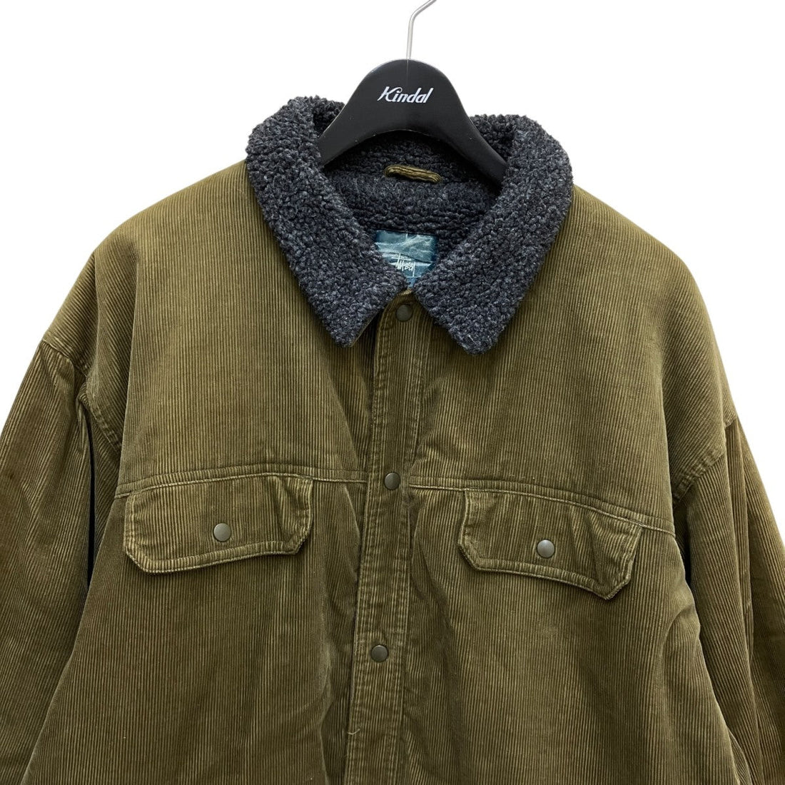 Stussy 90s Vintage Padded Corduroy Jacket Olive