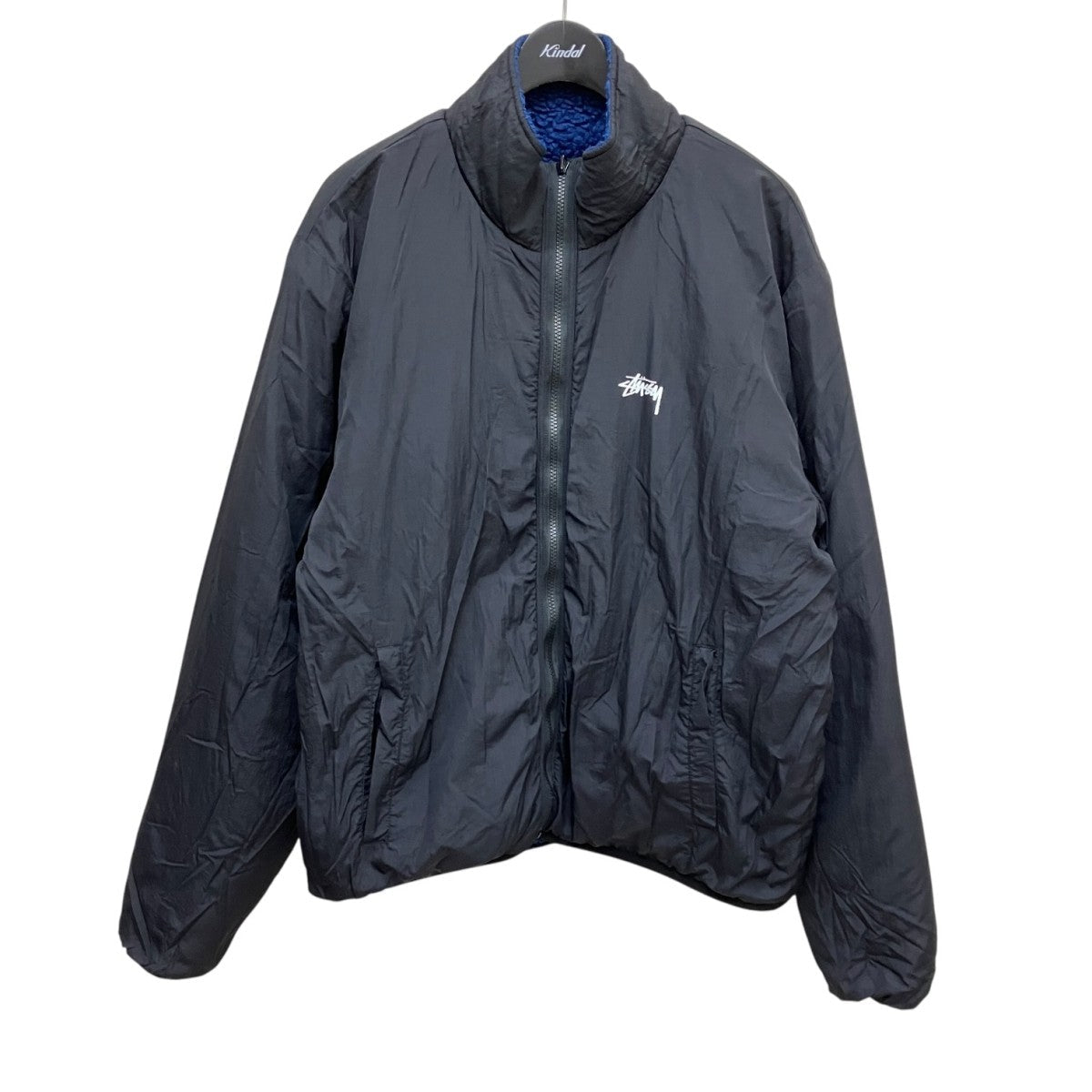 Stussy Reversible Boa Jacket Blue Black - Pre-owned