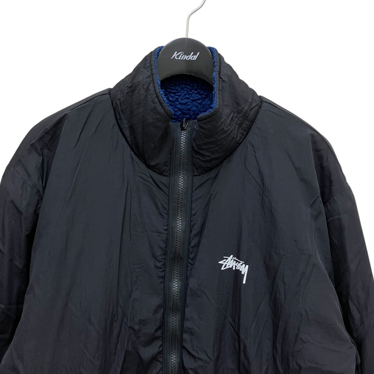 Stussy Reversible Boa Jacket Blue Black - Pre-owned