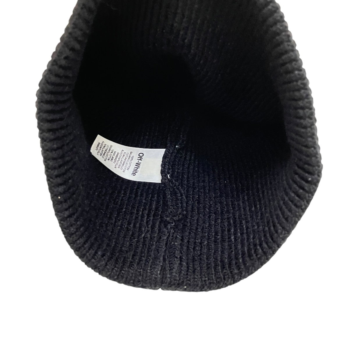 Off-White Knit Cap Black - Pre-owned