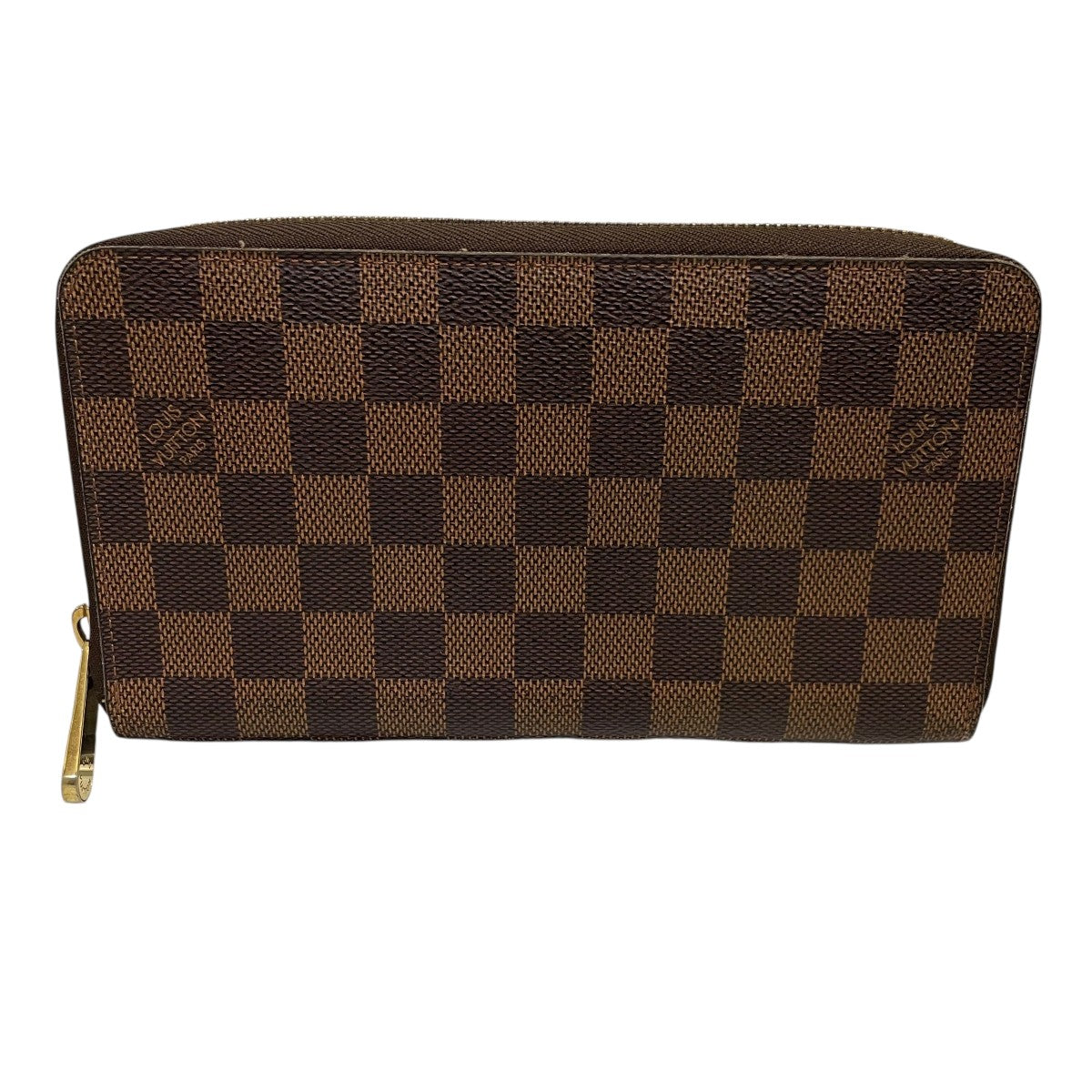 Louis Vuitton Damier Zippy Organizer Round Zipper Wallet Brown - Pre-owned