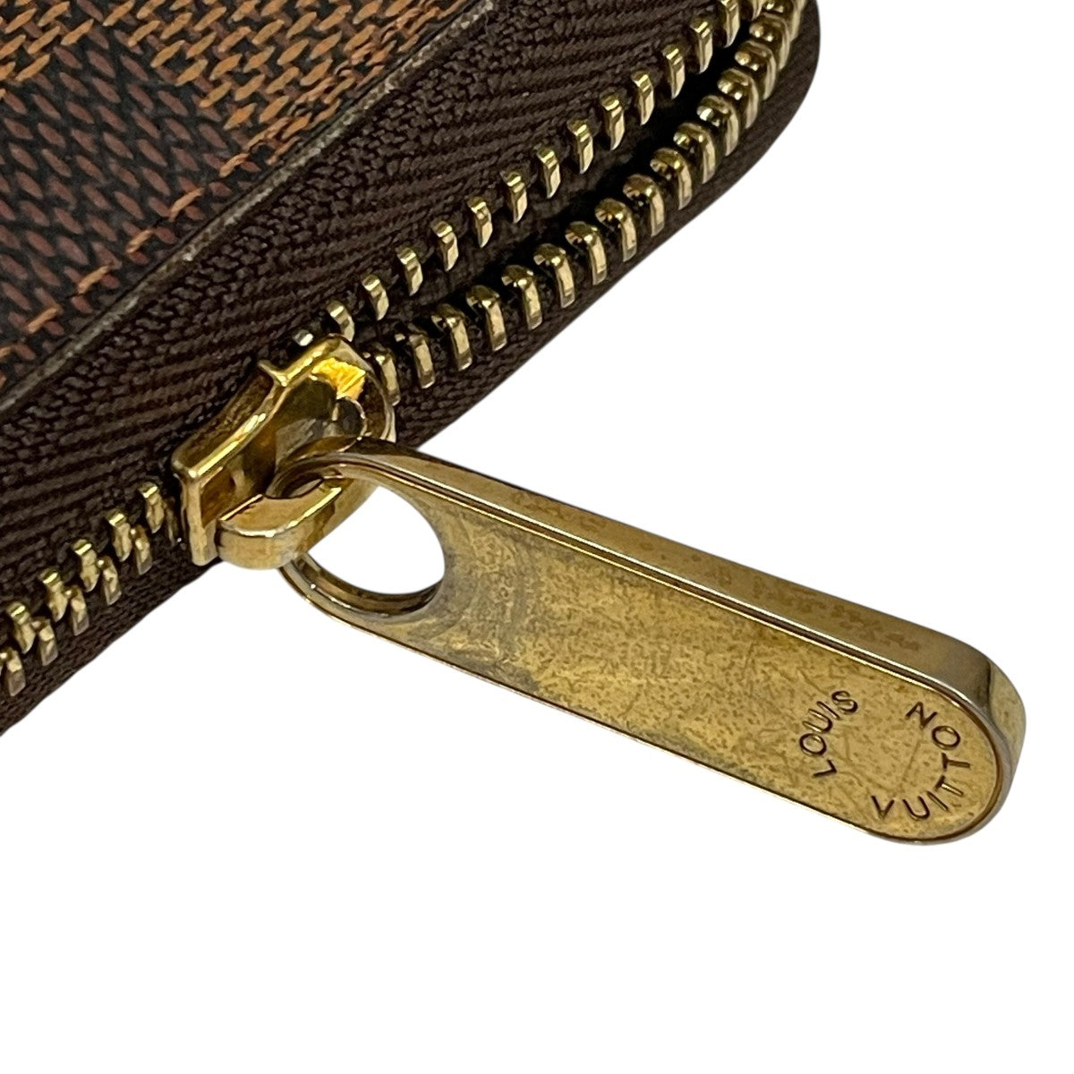 Louis Vuitton Damier Zippy Organizer Round Zipper Wallet Brown - Pre-owned