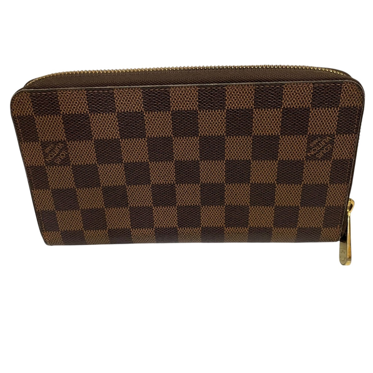 Louis Vuitton Damier Zippy Organizer Round Zipper Wallet Brown - Pre-owned