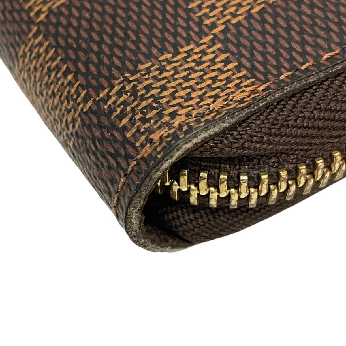 Louis Vuitton Damier Zippy Organizer Round Zipper Wallet Brown - Pre-owned