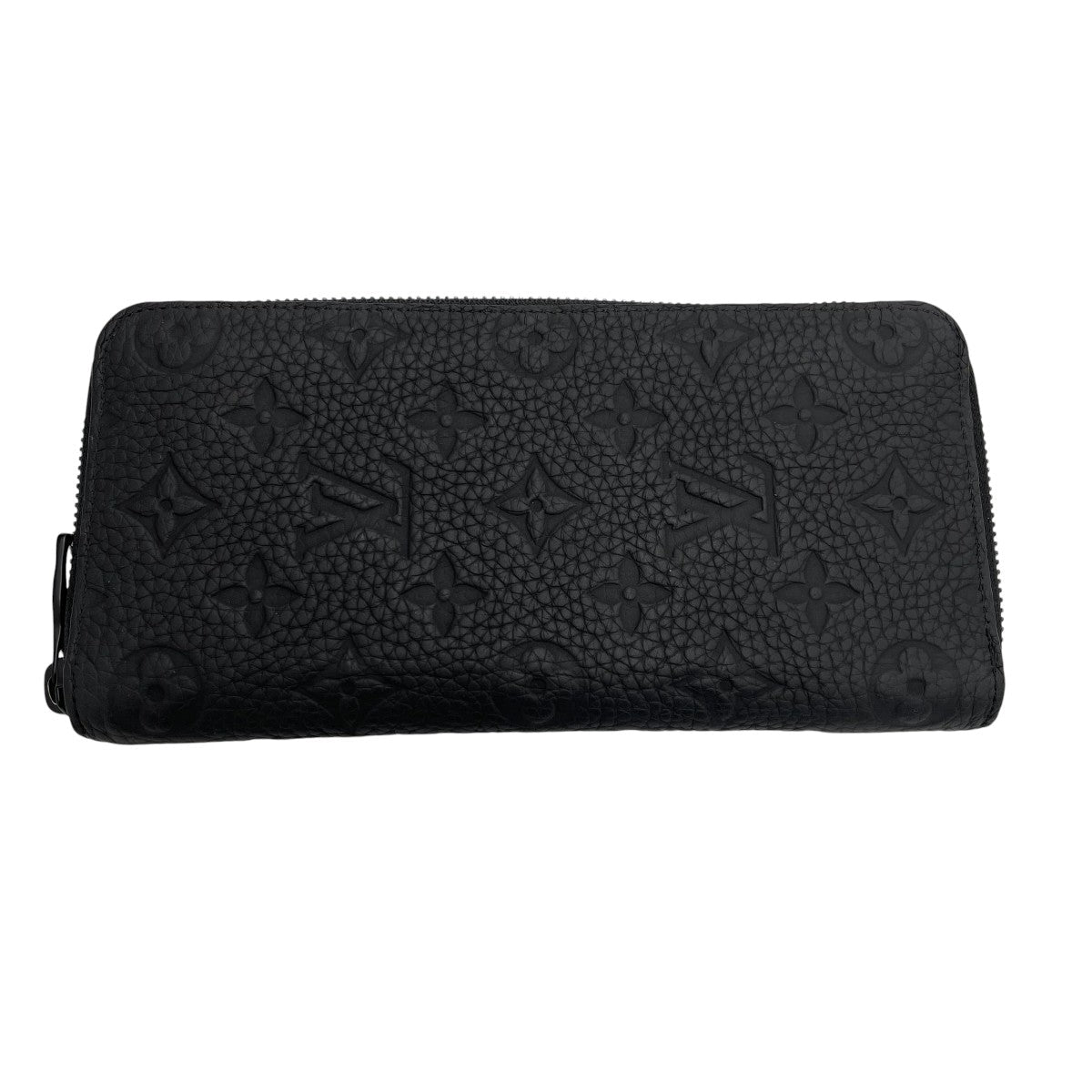 Louis Vuitton Zippy Wallet Vertical Round Long Wallet Black - Pre-owned