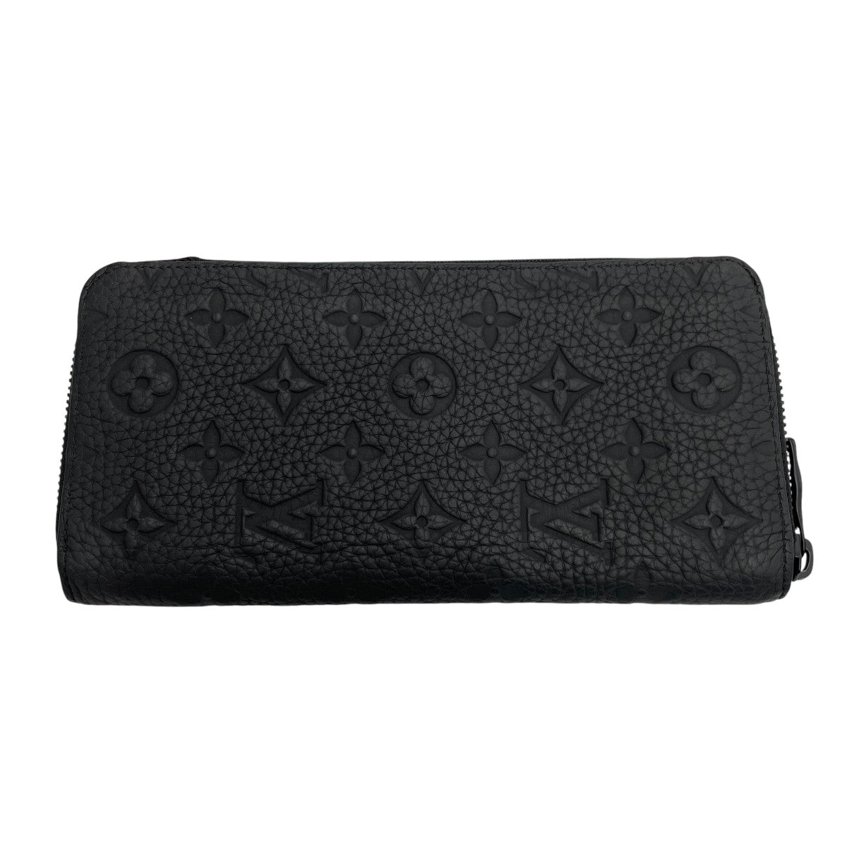 Louis Vuitton Zippy Wallet Vertical Round Long Wallet Black - Pre-owned