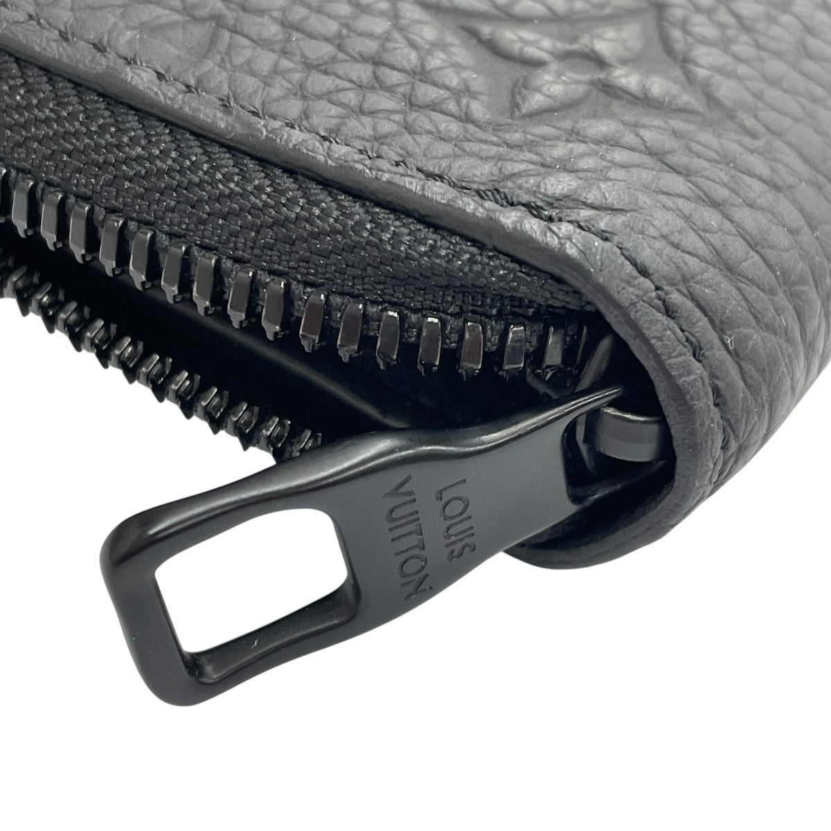 Louis Vuitton Zippy Wallet Vertical Round Long Wallet Black - Pre-owned