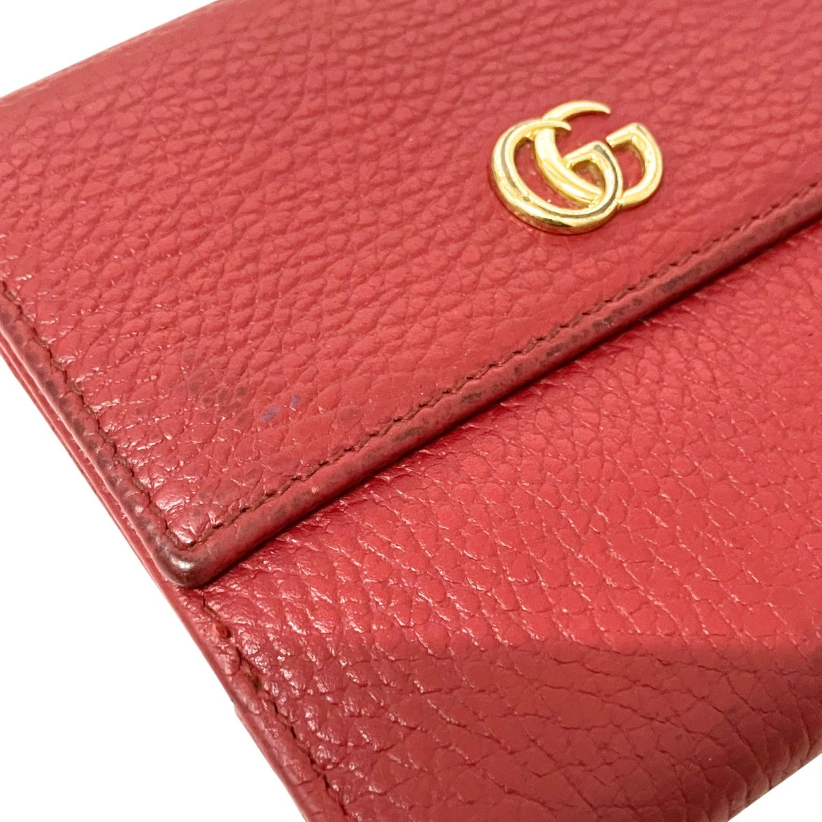 Gucci GG Marmont Bifold Wallet Red - Pre-owned