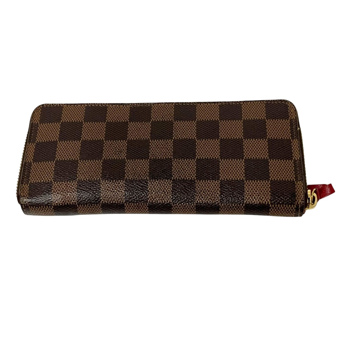 Louis Vuitton Portefeuille Clemence Round Zip Long Wallet Brown - Pre-owned