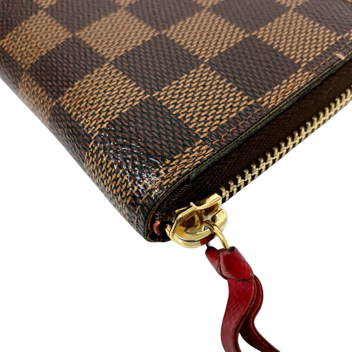 Louis Vuitton Portefeuille Clemence Round Zip Long Wallet Brown - Pre-owned