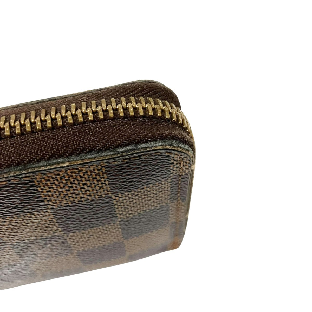 Louis Vuitton Portefeuille Clemence Round Zip Long Wallet Brown - Pre-owned