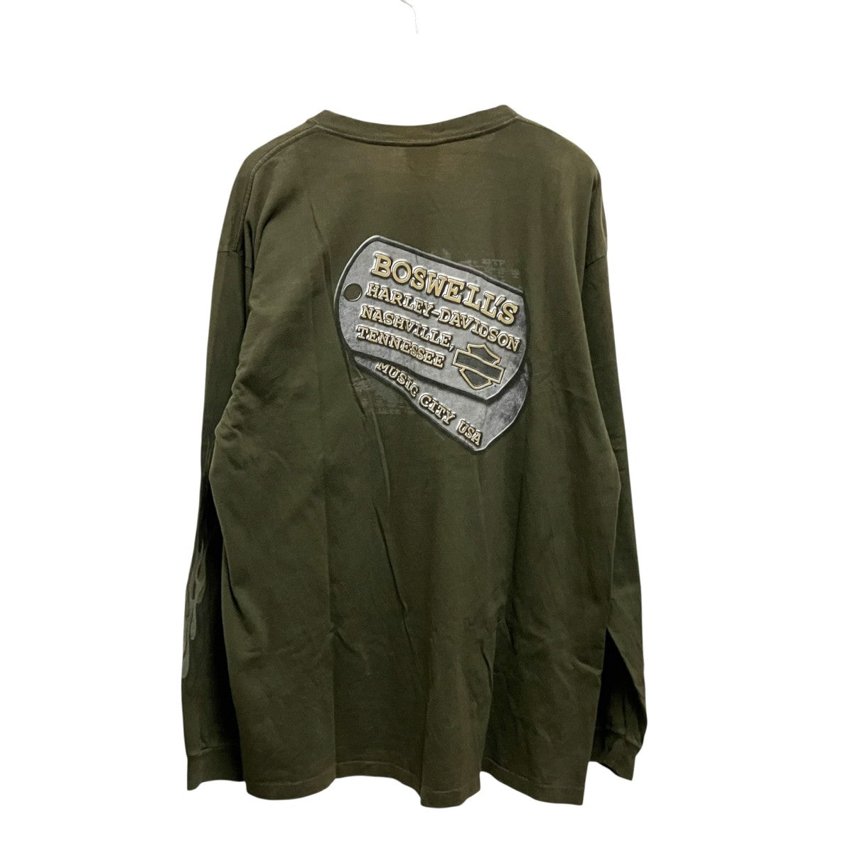 Harley-Davidson Fire Pattern Top Olive - Pre-owned