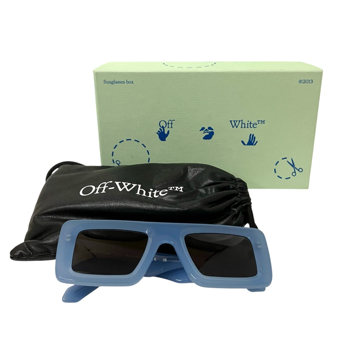 Off-White Square Sunglasses Blue - Pre-owned