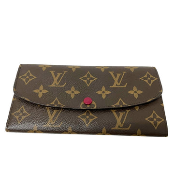 Louis Vuitton Portefeuil Emily Long Wallet Brown - Pre-owned