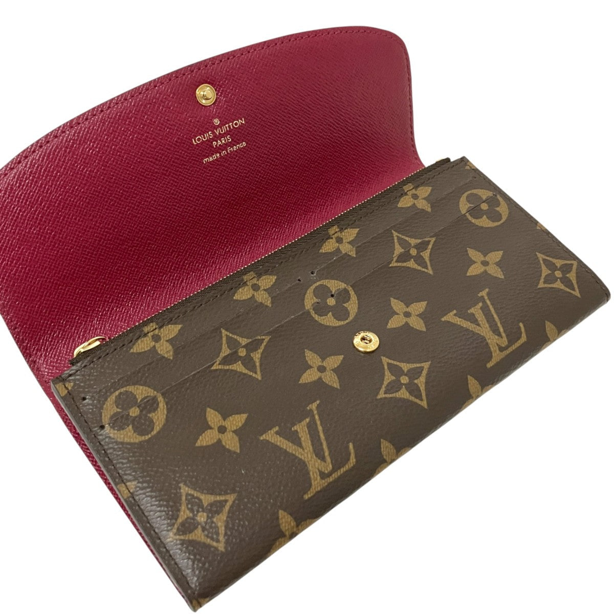 Louis Vuitton Portefeuil Emily Long Wallet Brown - Pre-owned