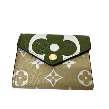 Louis Vuitton Portefeuille Zoe Trifold Wallet Beige / Green - Pre-owned