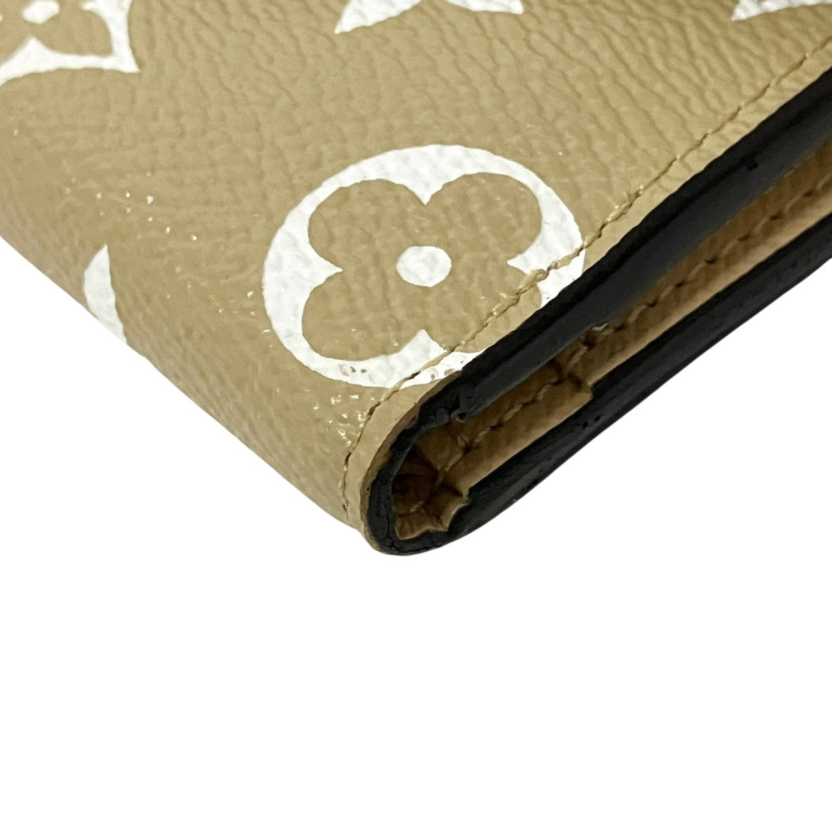 Louis Vuitton Portefeuille Zoe Trifold Wallet Beige / Green - Pre-owned