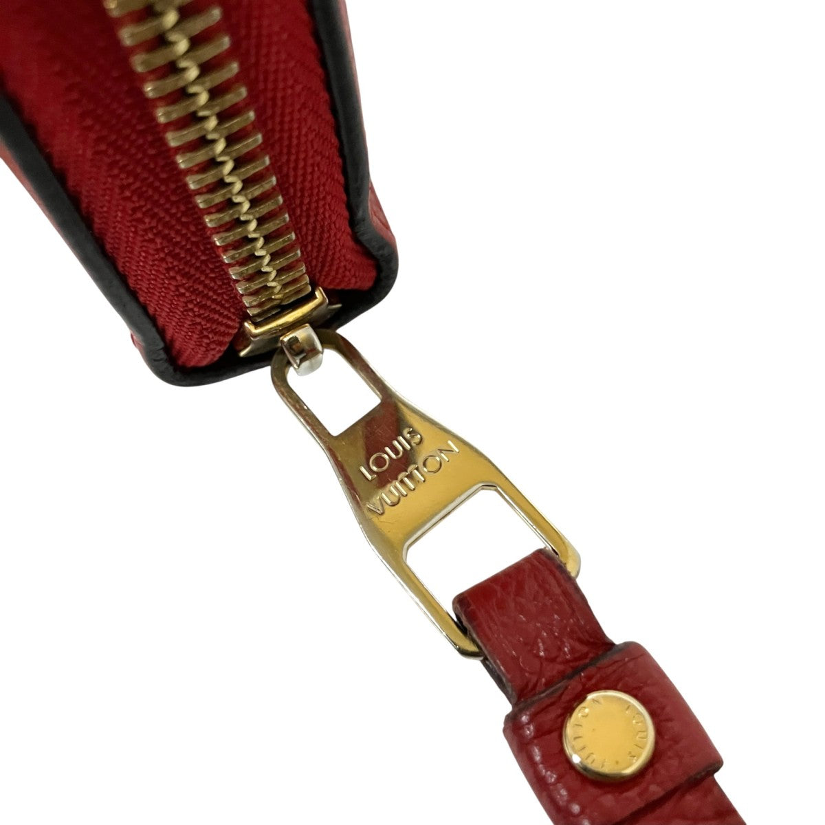 Louis Vuitton Zippy Wallet Long Wallet Red - Pre-owned