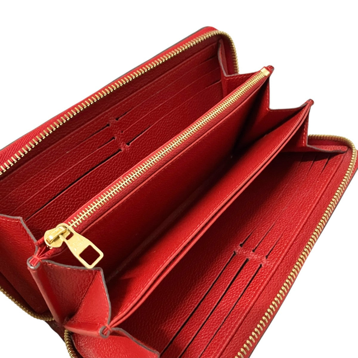 Louis Vuitton Zippy Wallet Long Wallet Red - Pre-owned