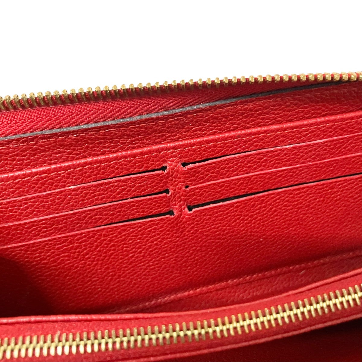 Louis Vuitton Zippy Wallet Long Wallet Red - Pre-owned