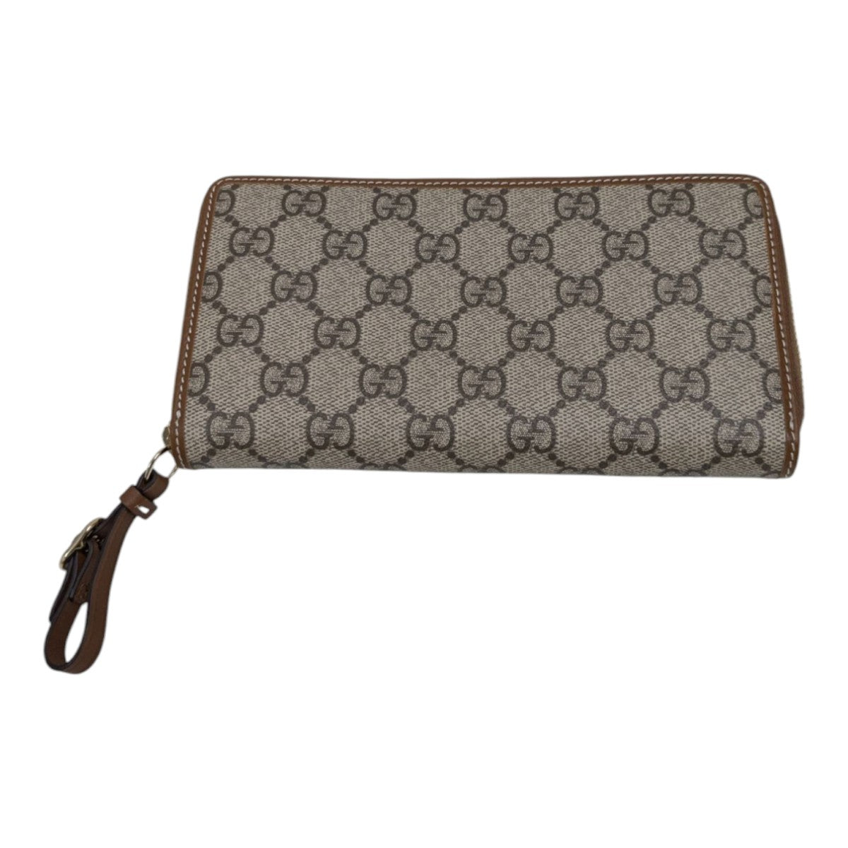 Gucci GG Supreme Long Wallet Beige - Pre-owned