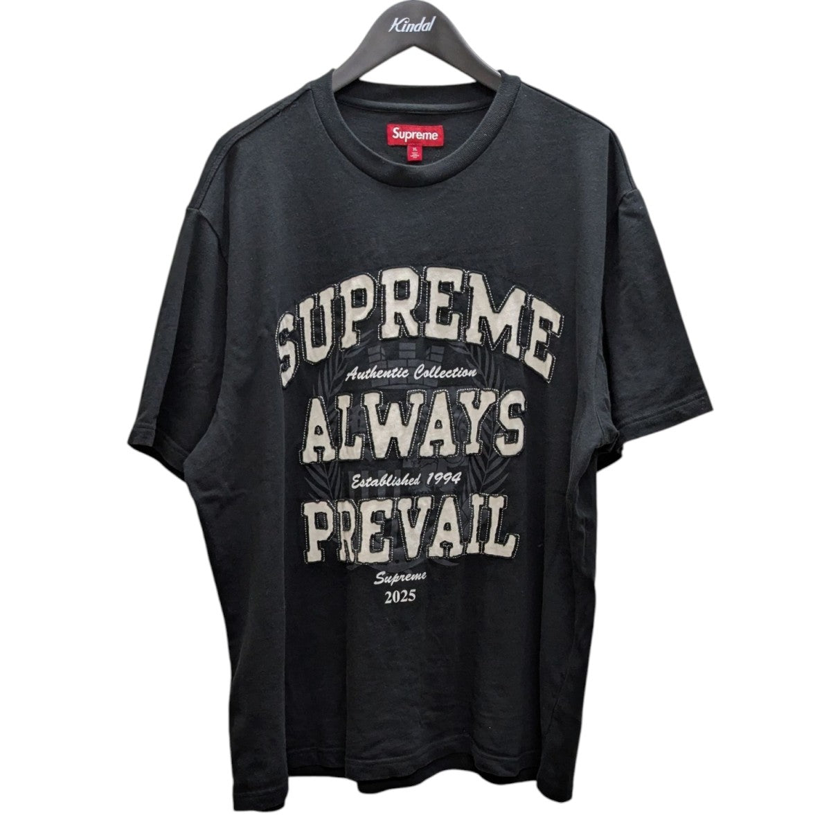 Supreme Always Prevail S/S Top Black (FW25) - Pre-owned