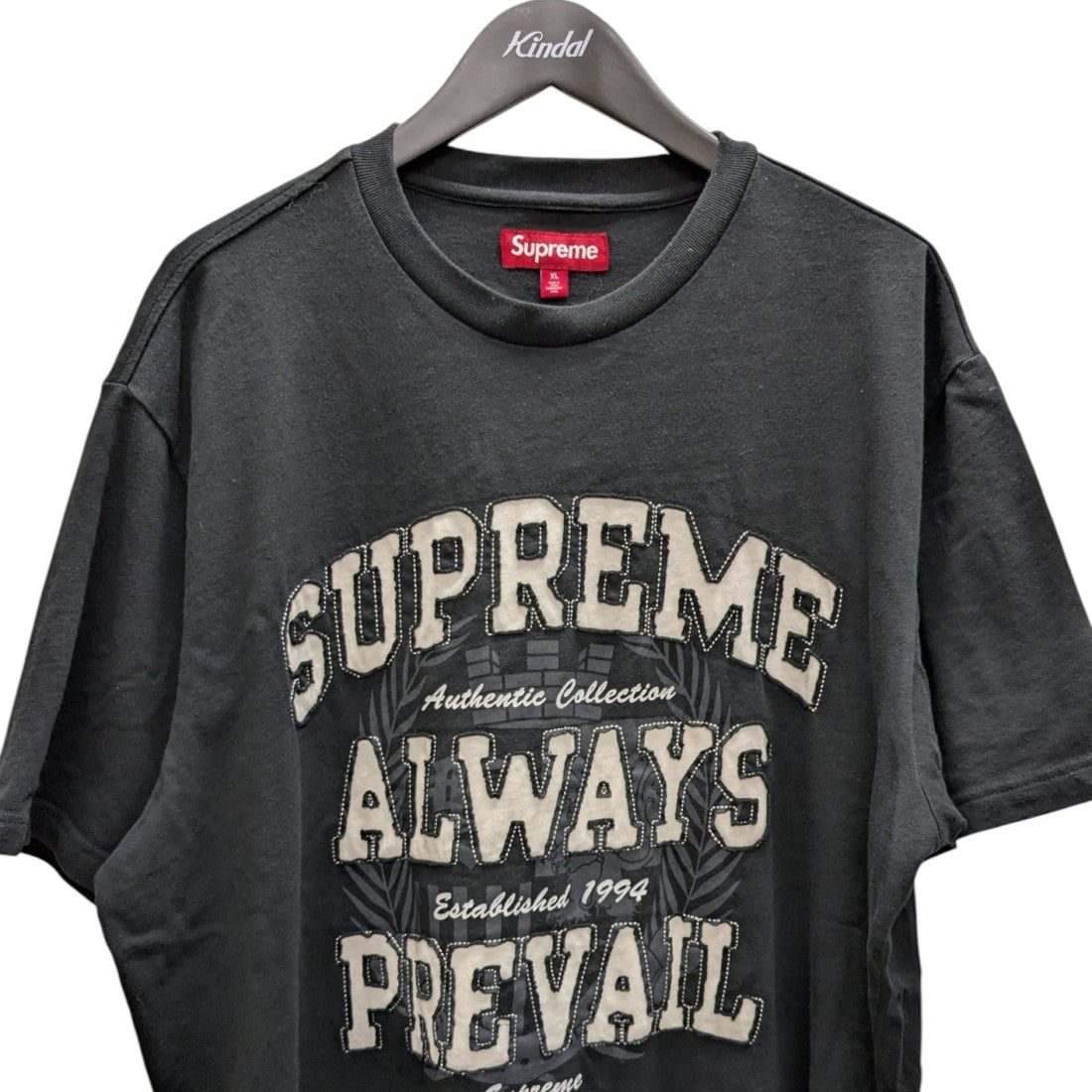 Supreme Always Prevail S/S Top Black (FW25) - Pre-owned