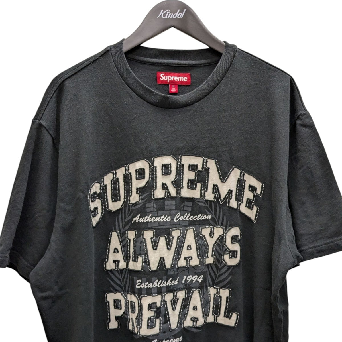 Supreme Always Prevail S/S Top Black (FW25) - Pre-owned