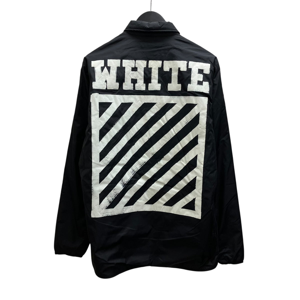 Off-White Back Print Coach Jacket Black - Pre-owned