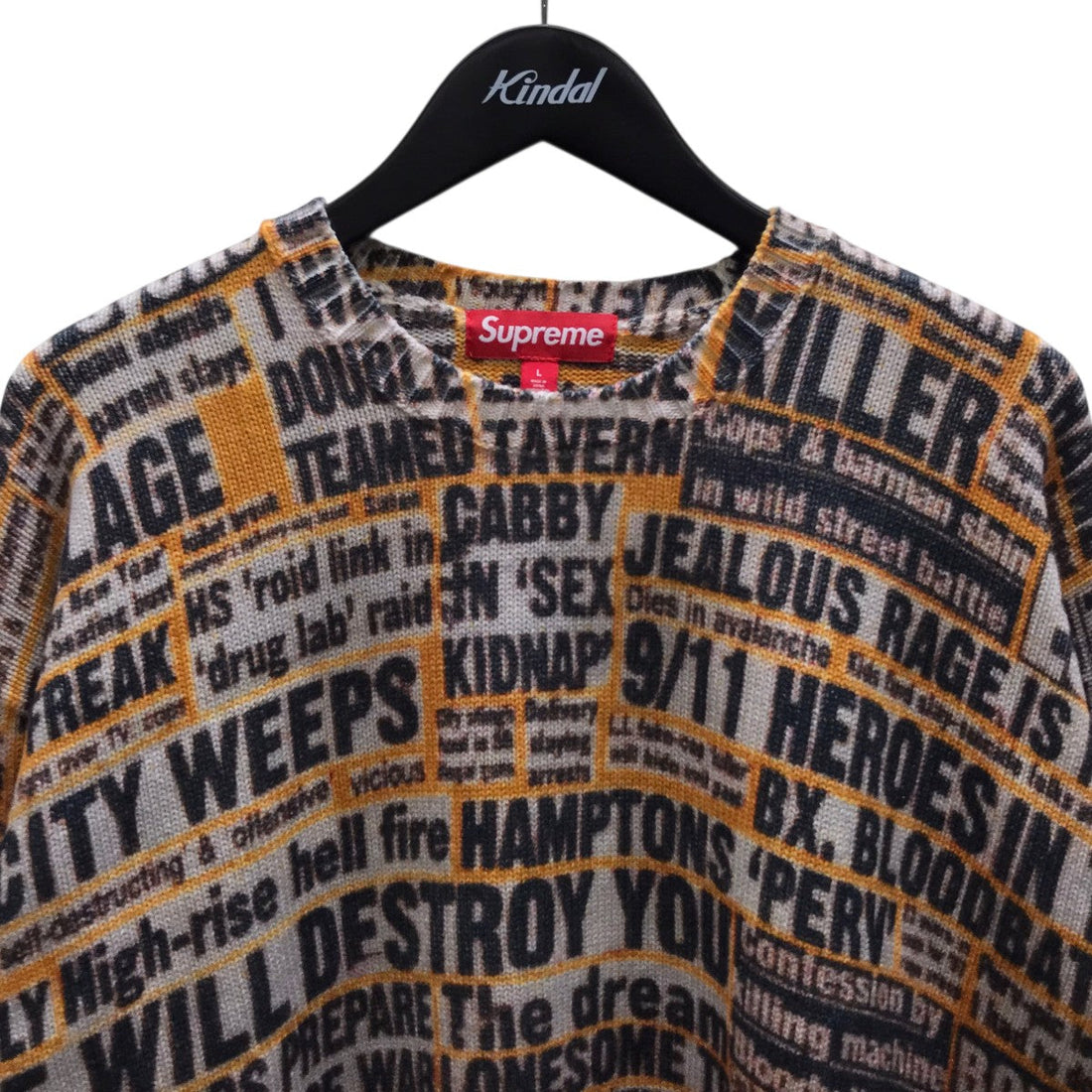 Supreme Dash Snow Sweater Yellow (FW25)