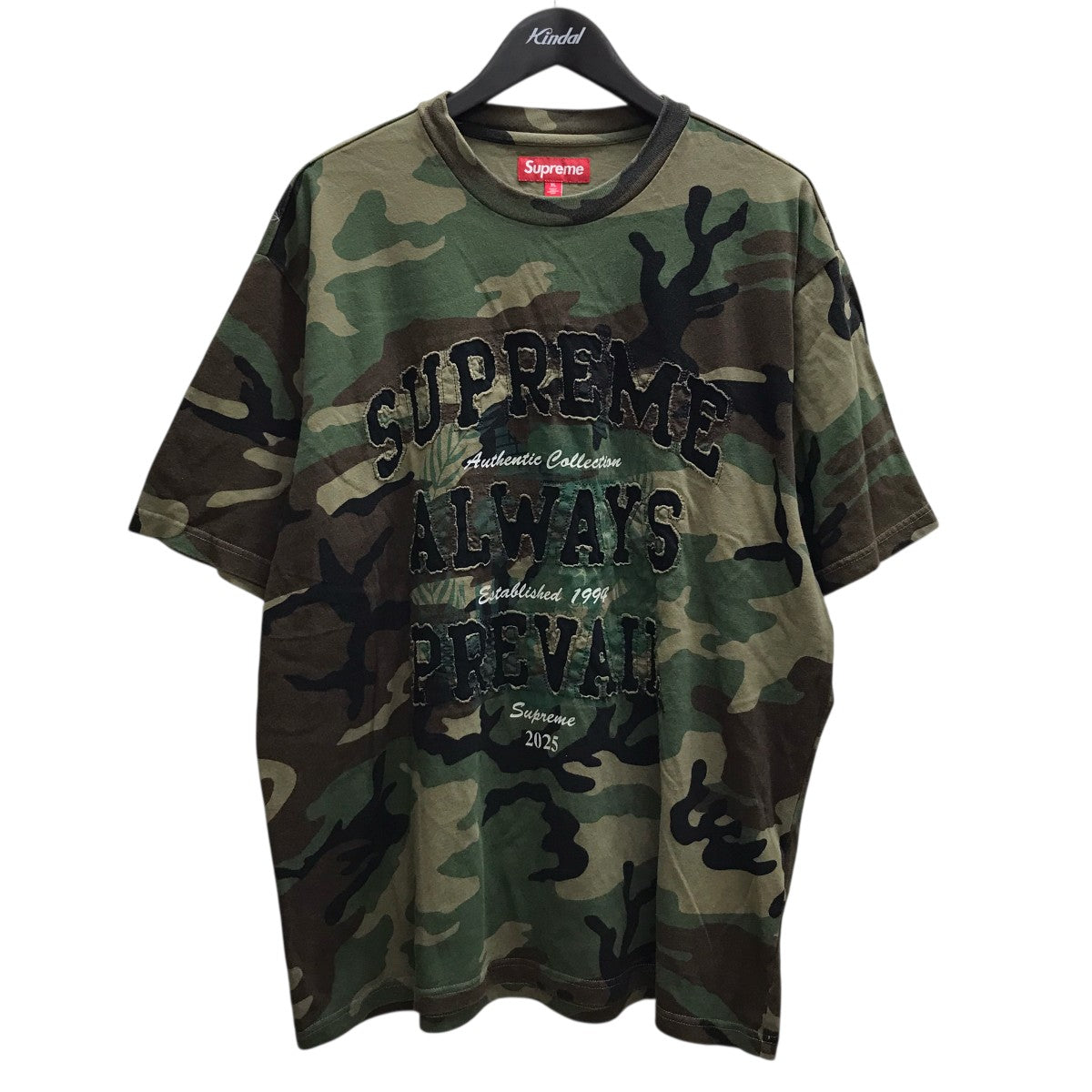 Supreme Always Prevail S/S Top Green Camo (FW25) - Pre-owned