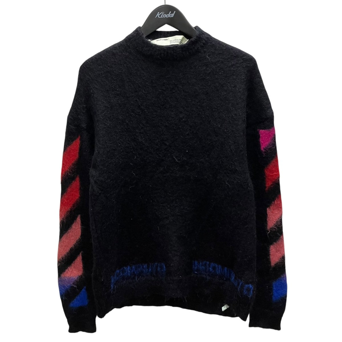 Off-White Back Logo Mohair Knit Black - Pre-owned