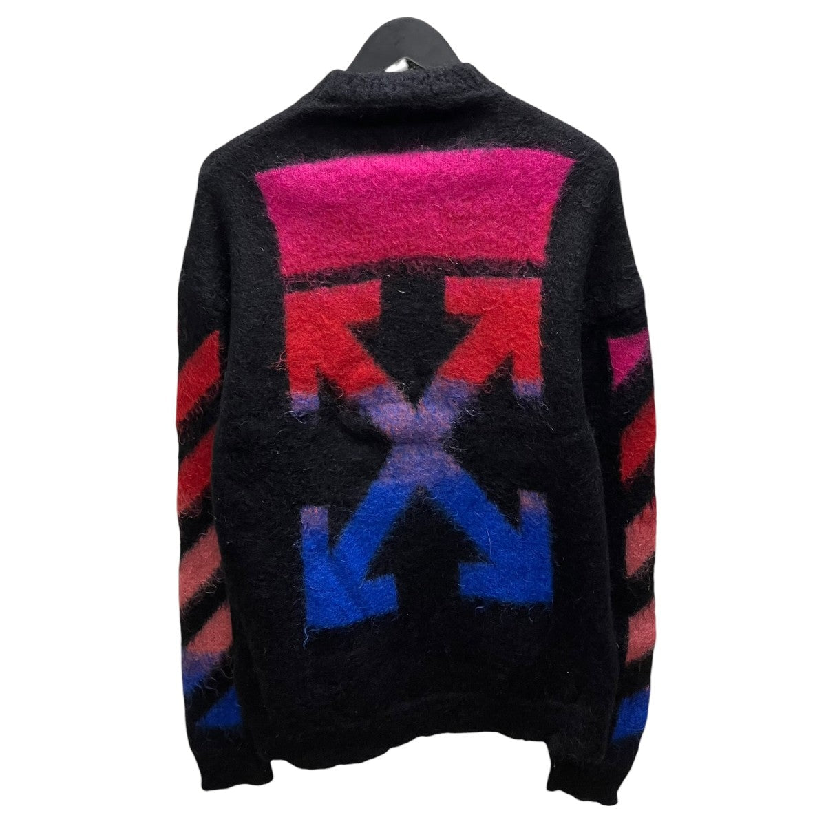 Off-White Back Logo Mohair Knit Black - Pre-owned