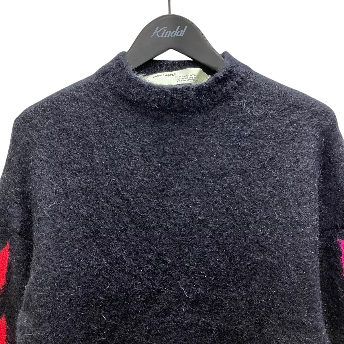 Off-White Back Logo Mohair Knit Black - Pre-owned