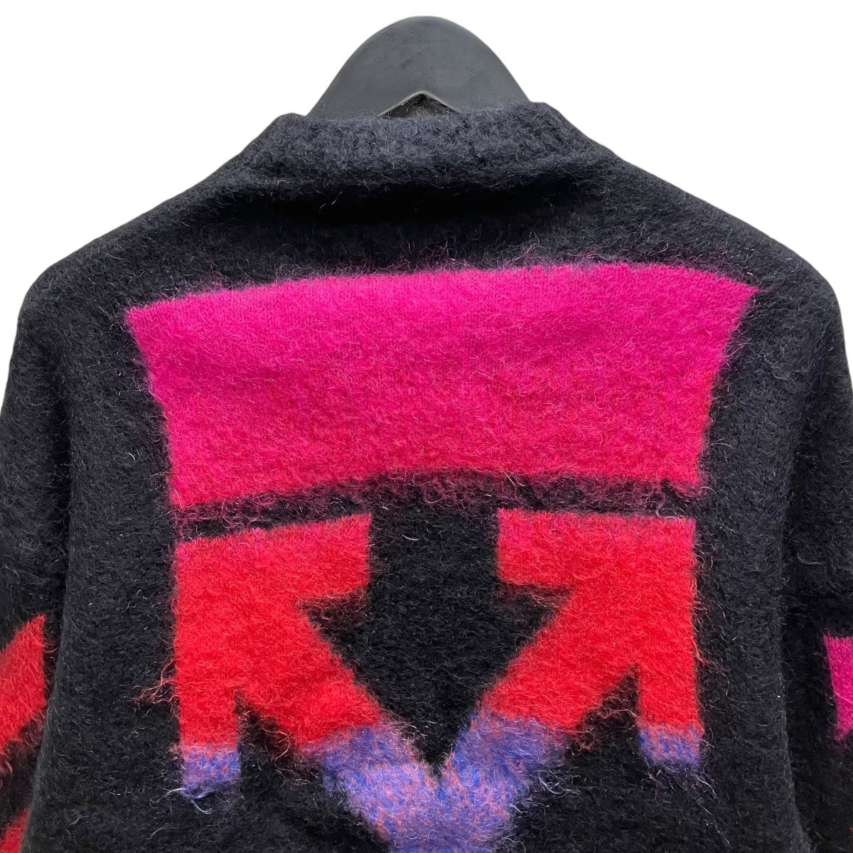 Off-White Back Logo Mohair Knit Black - Pre-owned