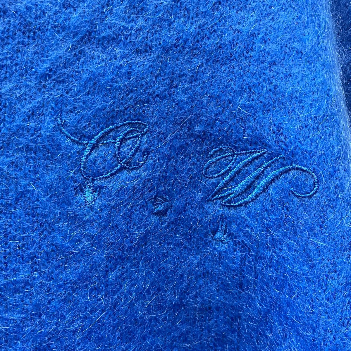 Off-White Mohair Knit Blue - Pre-owned