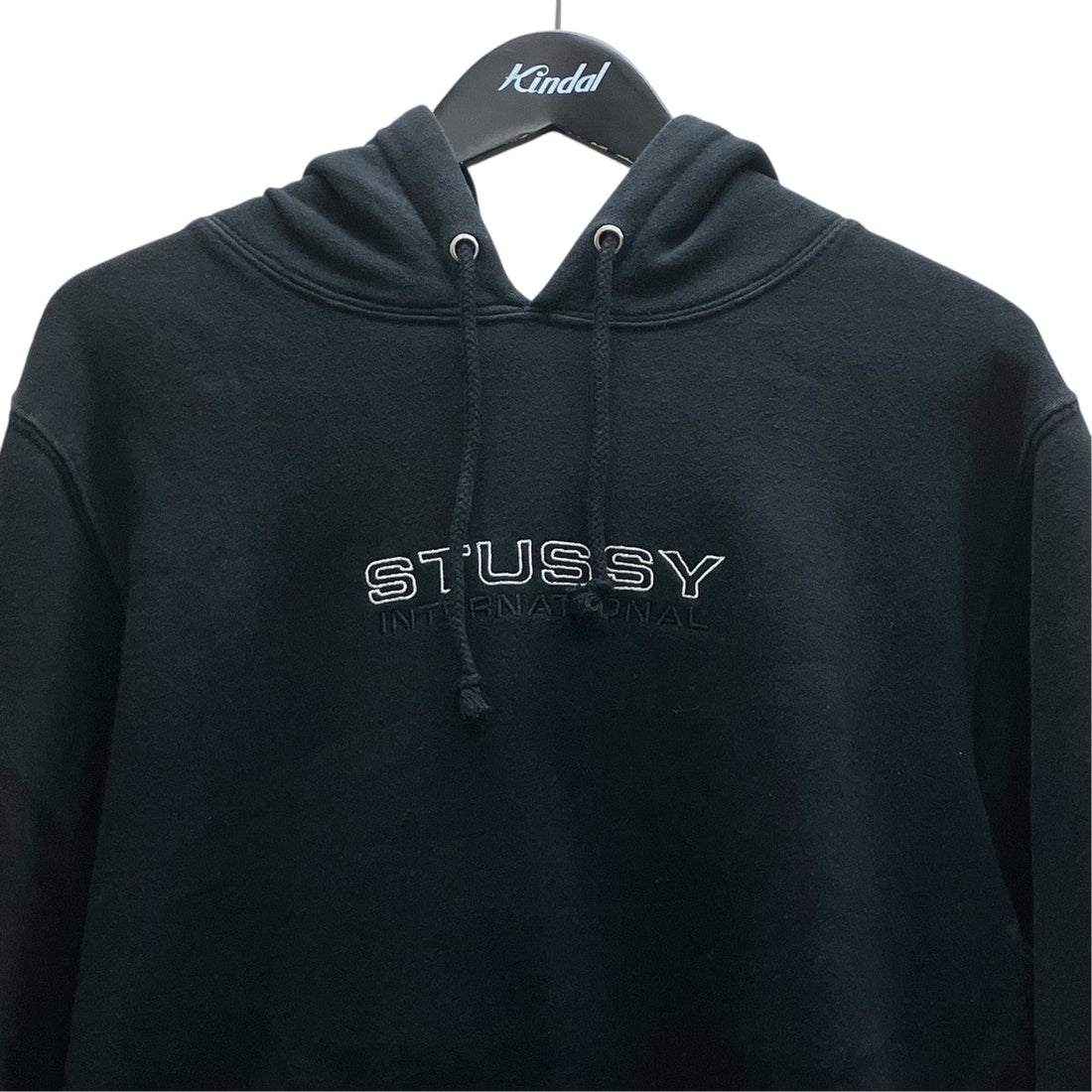 Stussy Logo Hoodie Black
