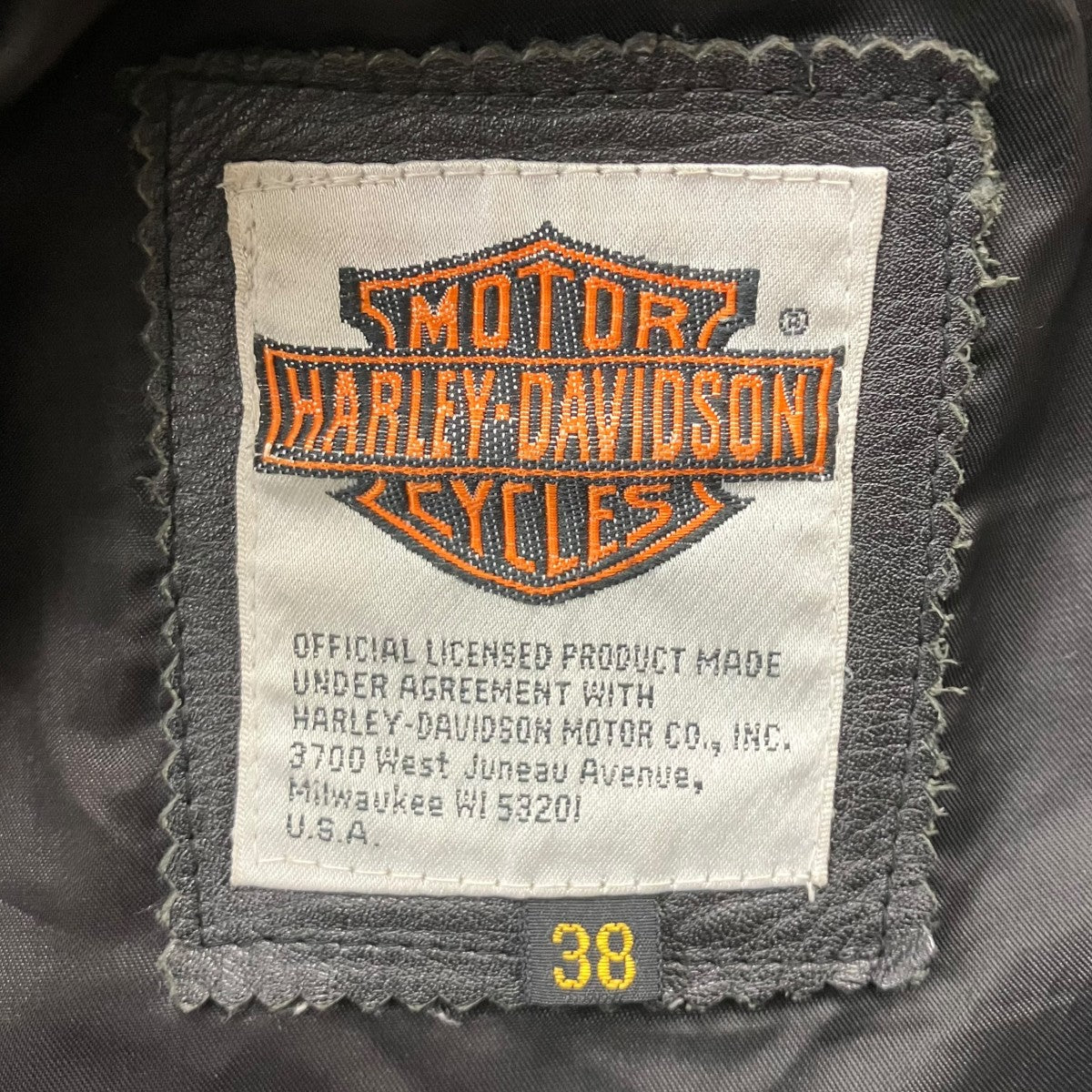 Harley-Davidson Leather Jacket Black - Pre-owned