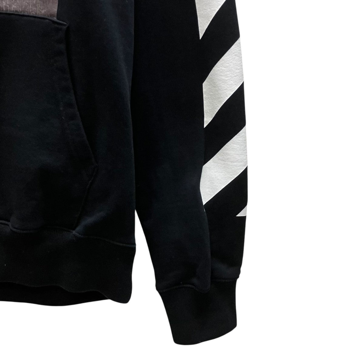 Off-White Pullover Hoodie Black - Pre-owned