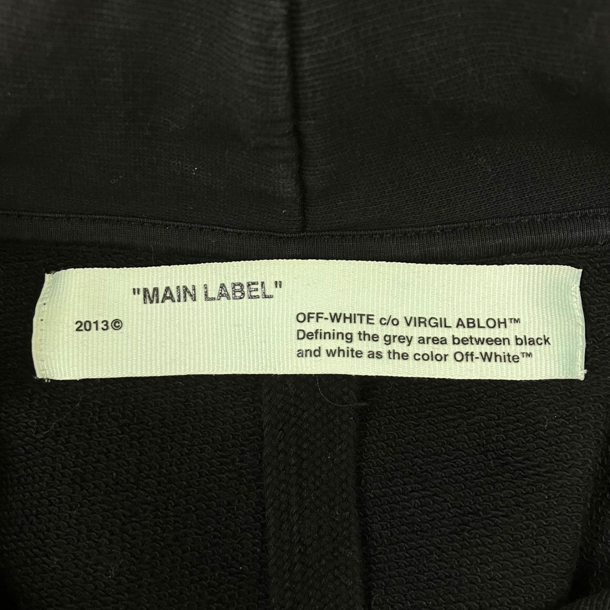 Off-White Pullover Hoodie Black - Pre-owned