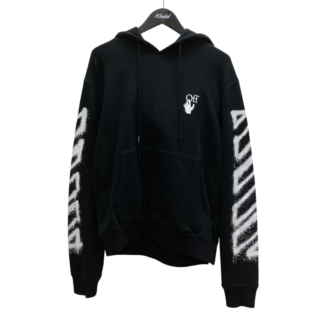 Off-White Pullover Hoodie Black/White - Pre-owned