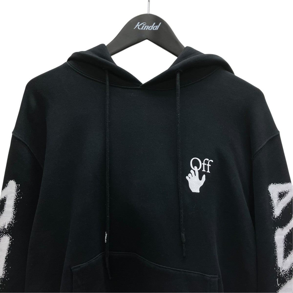 Off-White Pullover Hoodie Black/White - Pre-owned