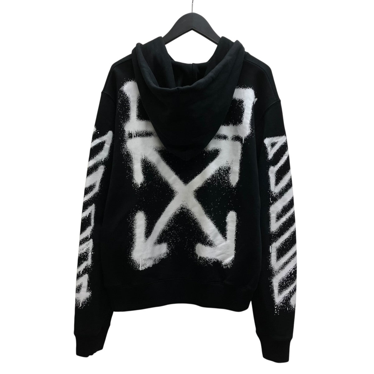 Off-White Pullover Hoodie Black/White - Pre-owned