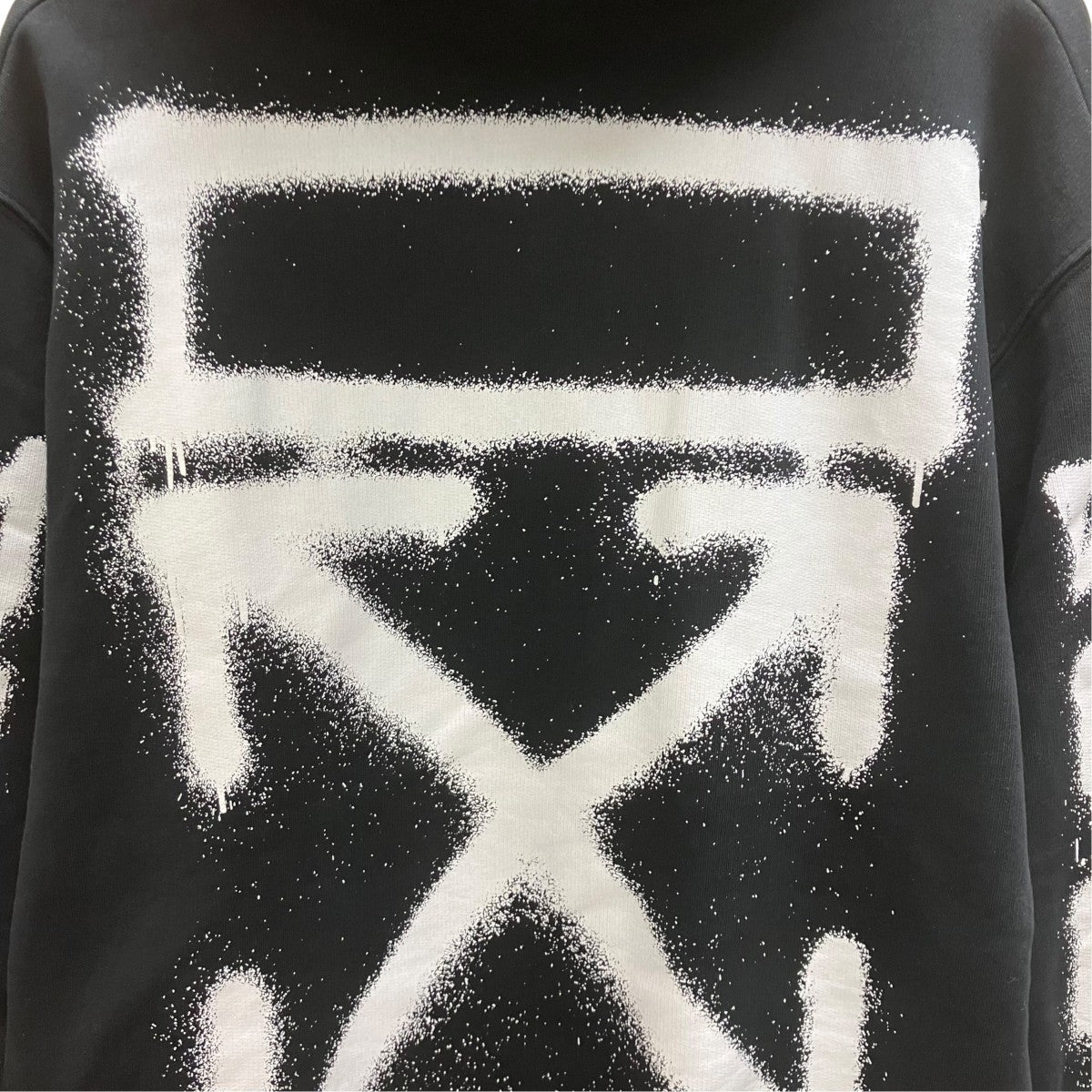 Off-White Pullover Hoodie Black/White - Pre-owned