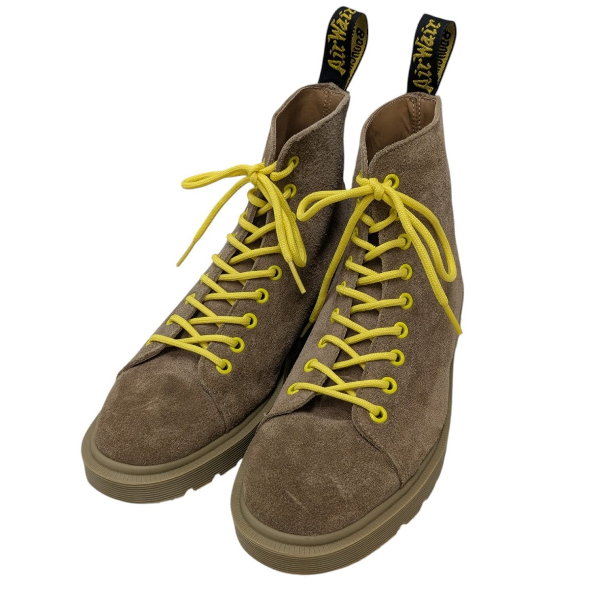 Dr. Martens x Off-White Suede Lace Up Boots Brown - Pre-owned