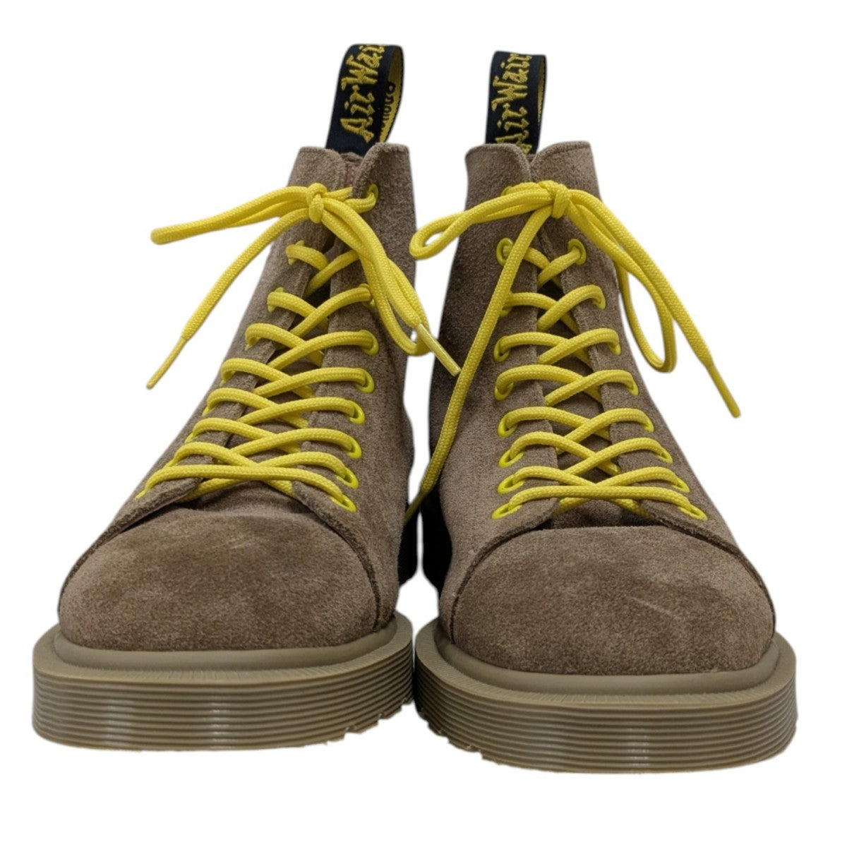 Dr. Martens x Off-White Suede Lace Up Boots Brown - Pre-owned