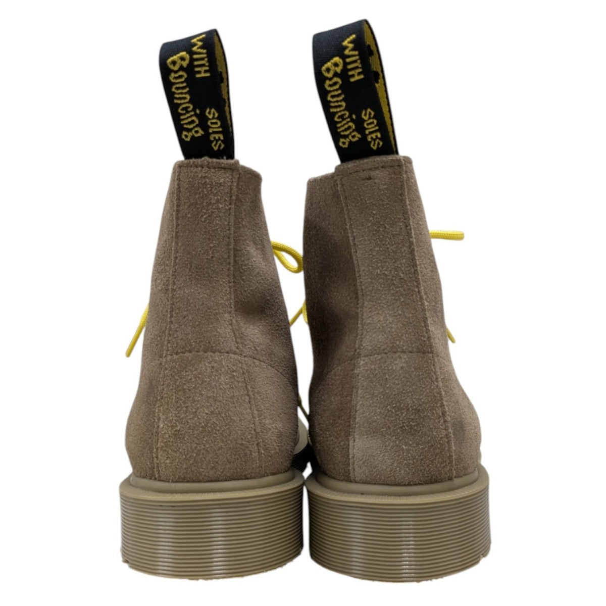 Dr. Martens x Off-White Suede Lace Up Boots Brown - Pre-owned