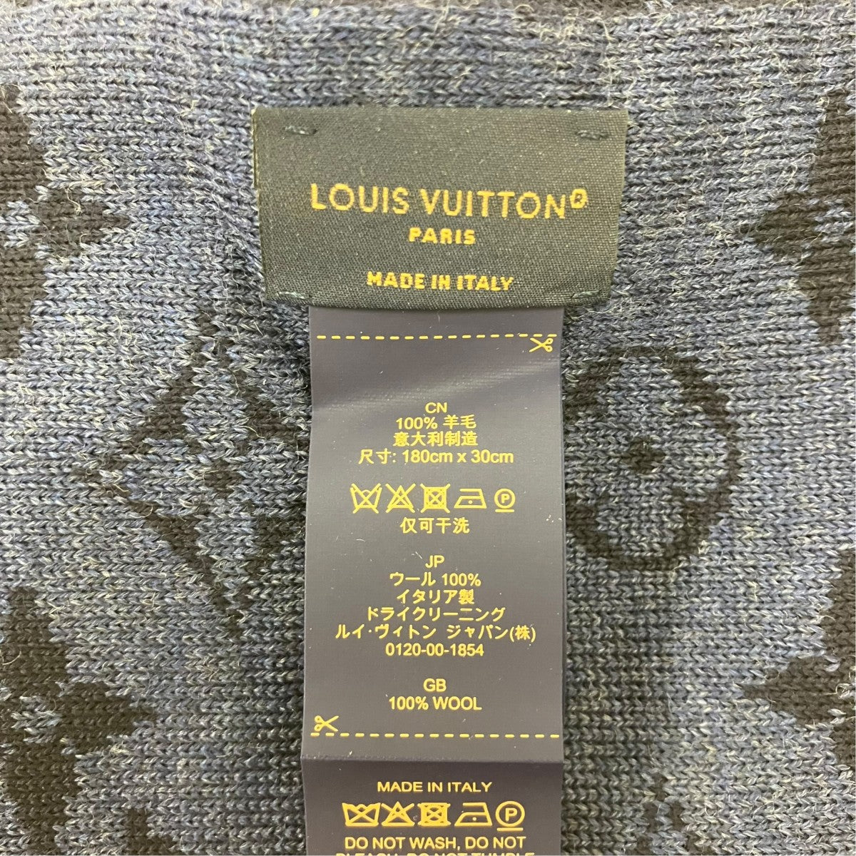 Louis Vuitton Escharp LV Varsity Stole Navy - Pre-owned