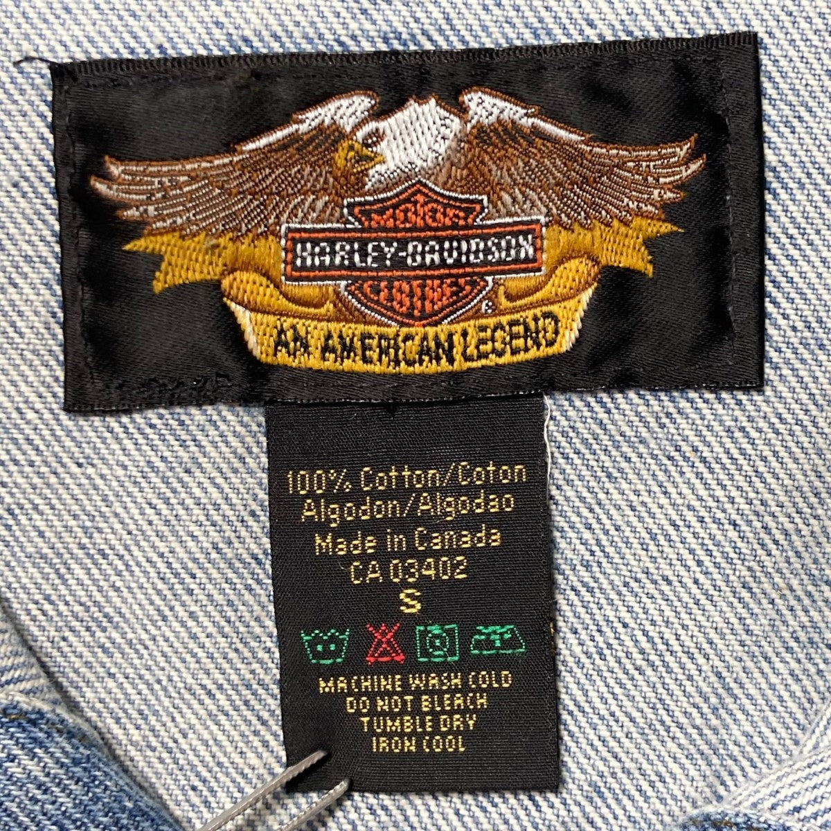 Harley-Davidson Denim Jacket Sky Blue - Pre-owned