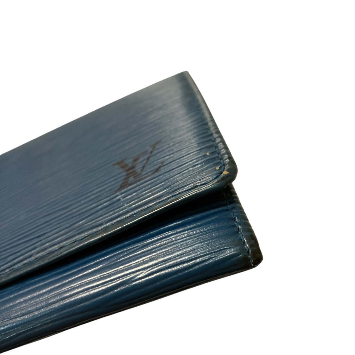 Louis Vuitton Epi Porto En Carte Credit Billfold Blue - Pre-owned